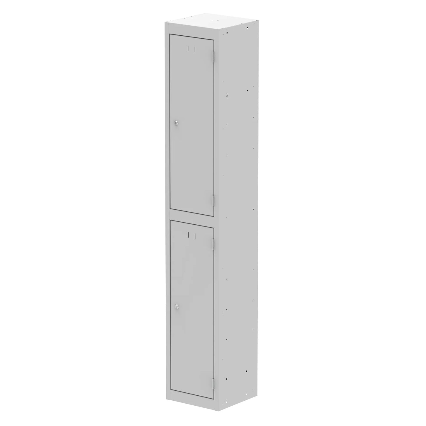 Qube 1780mm High 2 Door Locker Grey