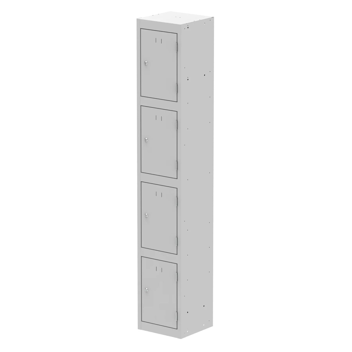 Qube 1780mm High 4 Door Locker Grey