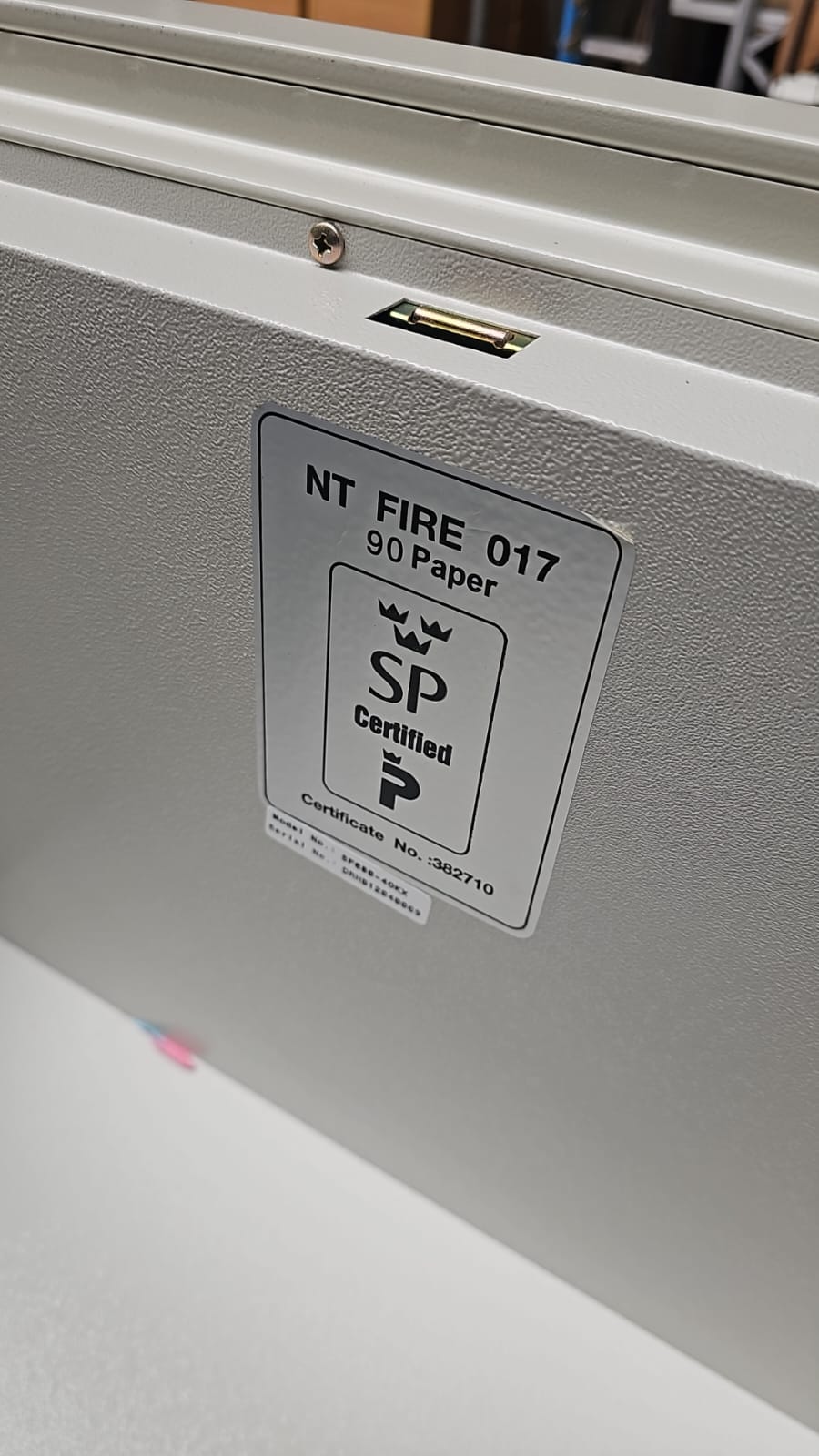 4 Drawer Heavy Duty Fire Proof Filing Cabinet Grey (used)