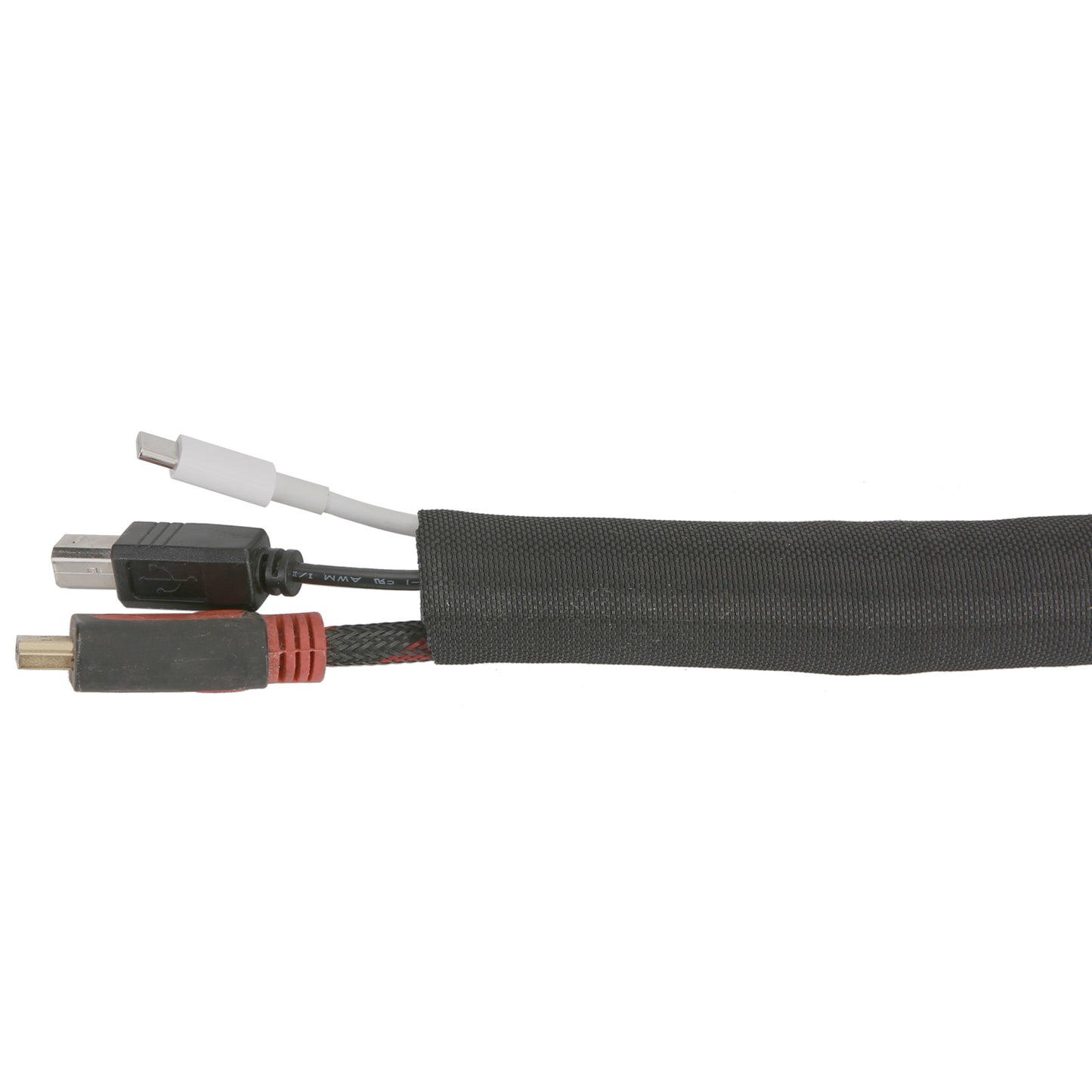 Stream Flexible Self-closing Cable Sleeve Black