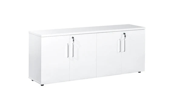 Value 1800mm Wide Four Door Credenza Unit White