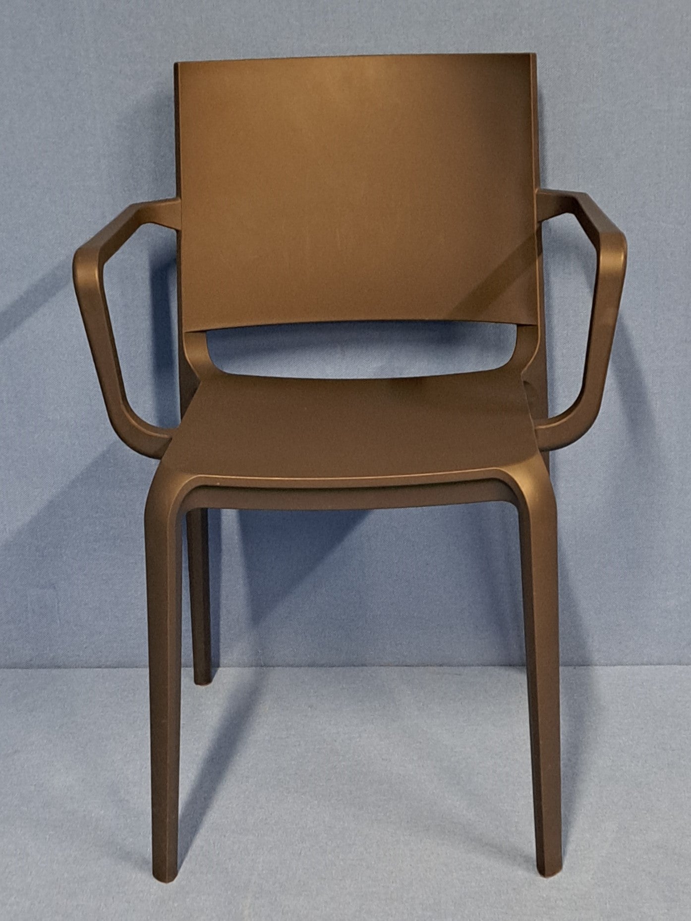 *SALE* Allermuir Tonina Stackable Plastic outdoor/indoor armchair Grey *Set of 4* (used)