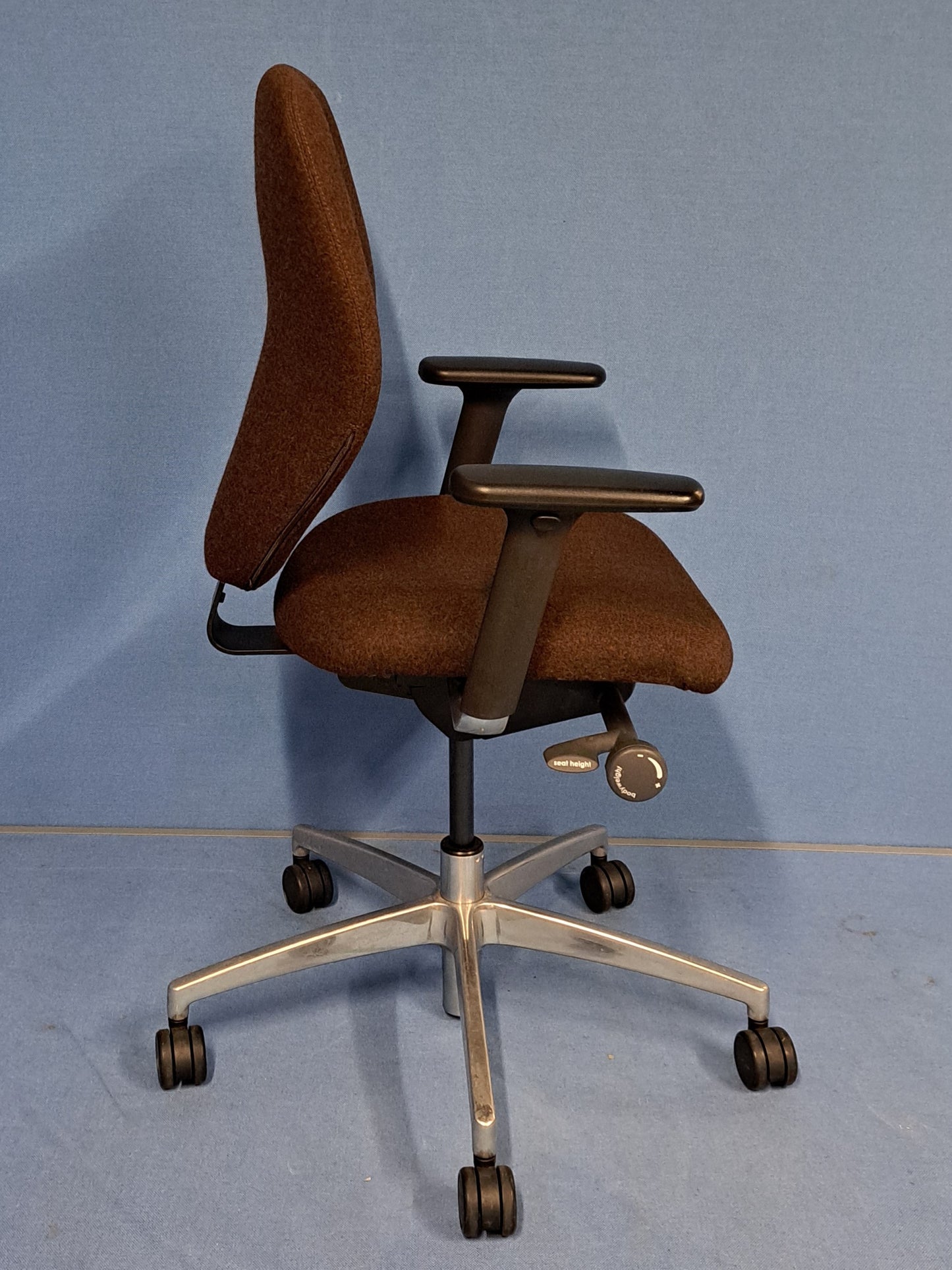 Boss Design Lily Low Back Task Chair with 3D Moving Arms Brown (used)