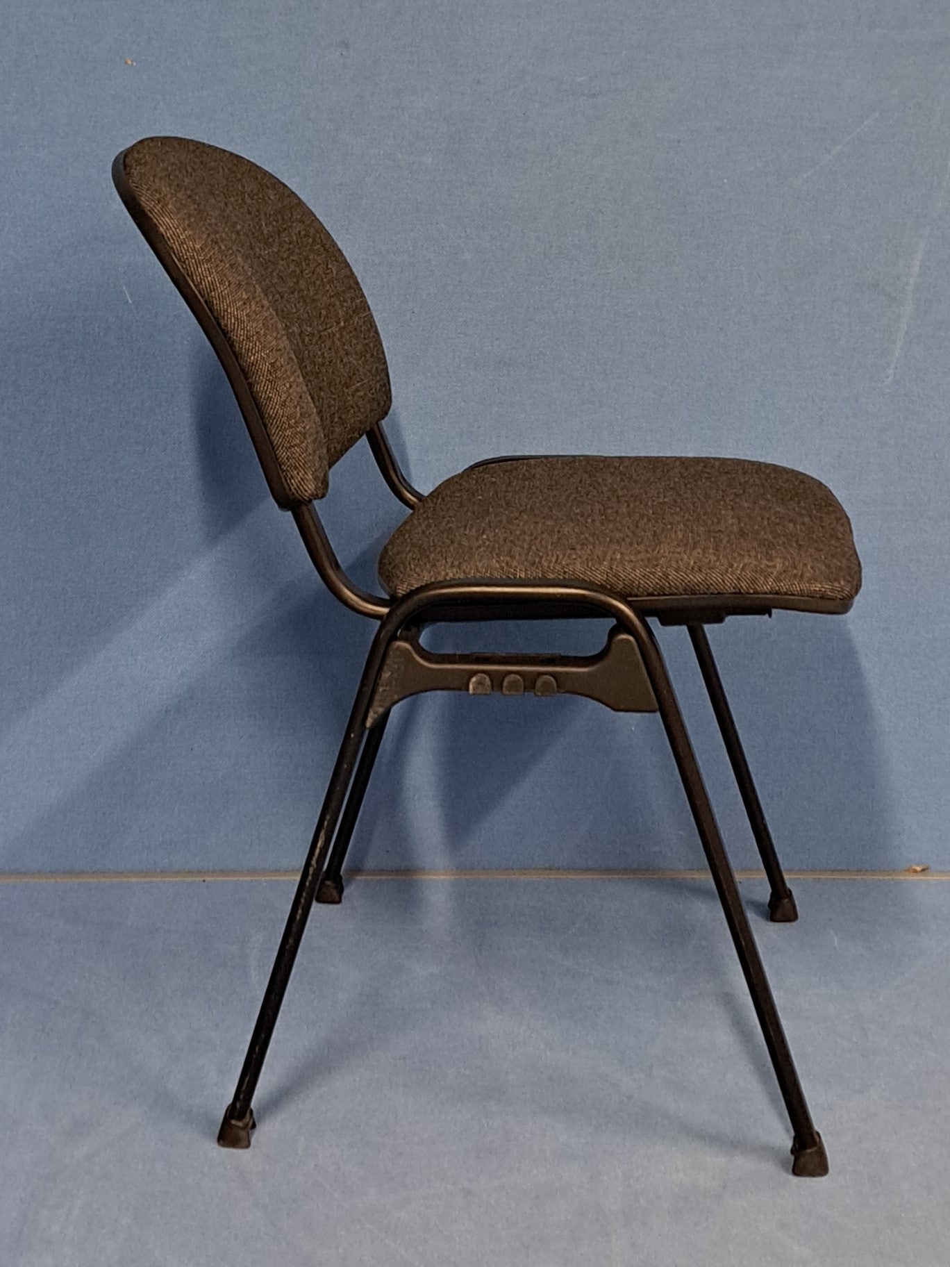 Visitor / Meeting Chair Grey on a Black Frame (used)