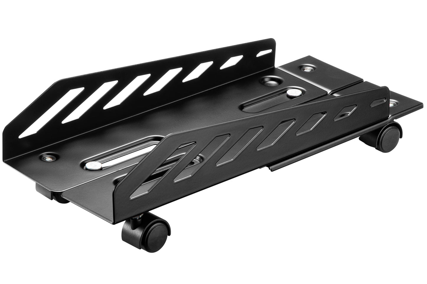 WheelBase 200mm Wide PC Trolley/CPU Holder Black