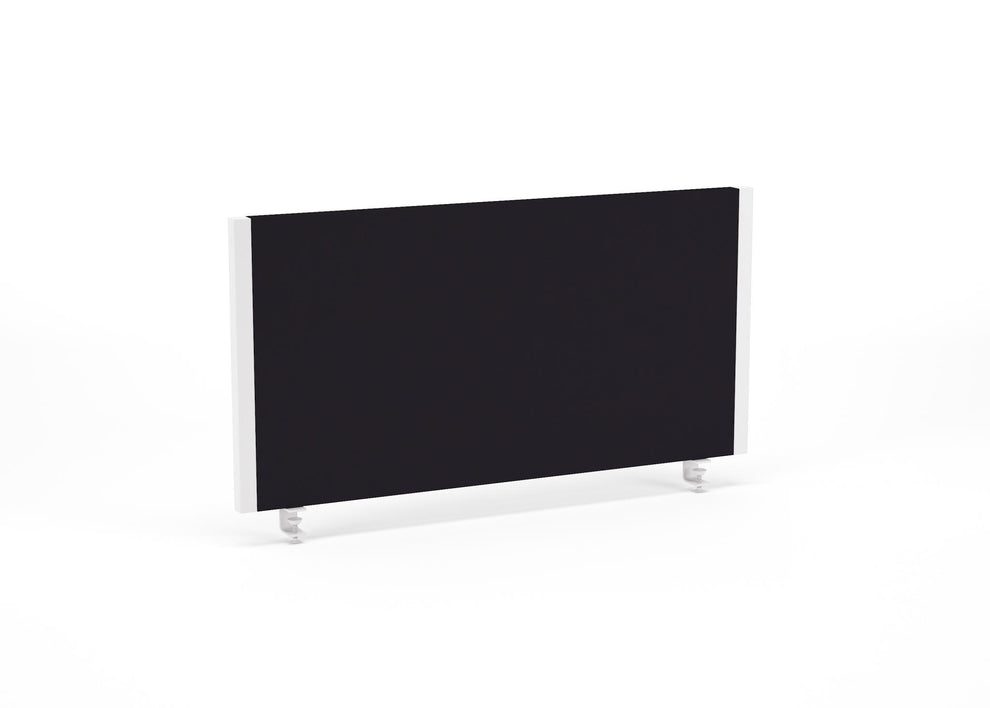 Impulse 800x400mm Desktop Screen Black with White Frame