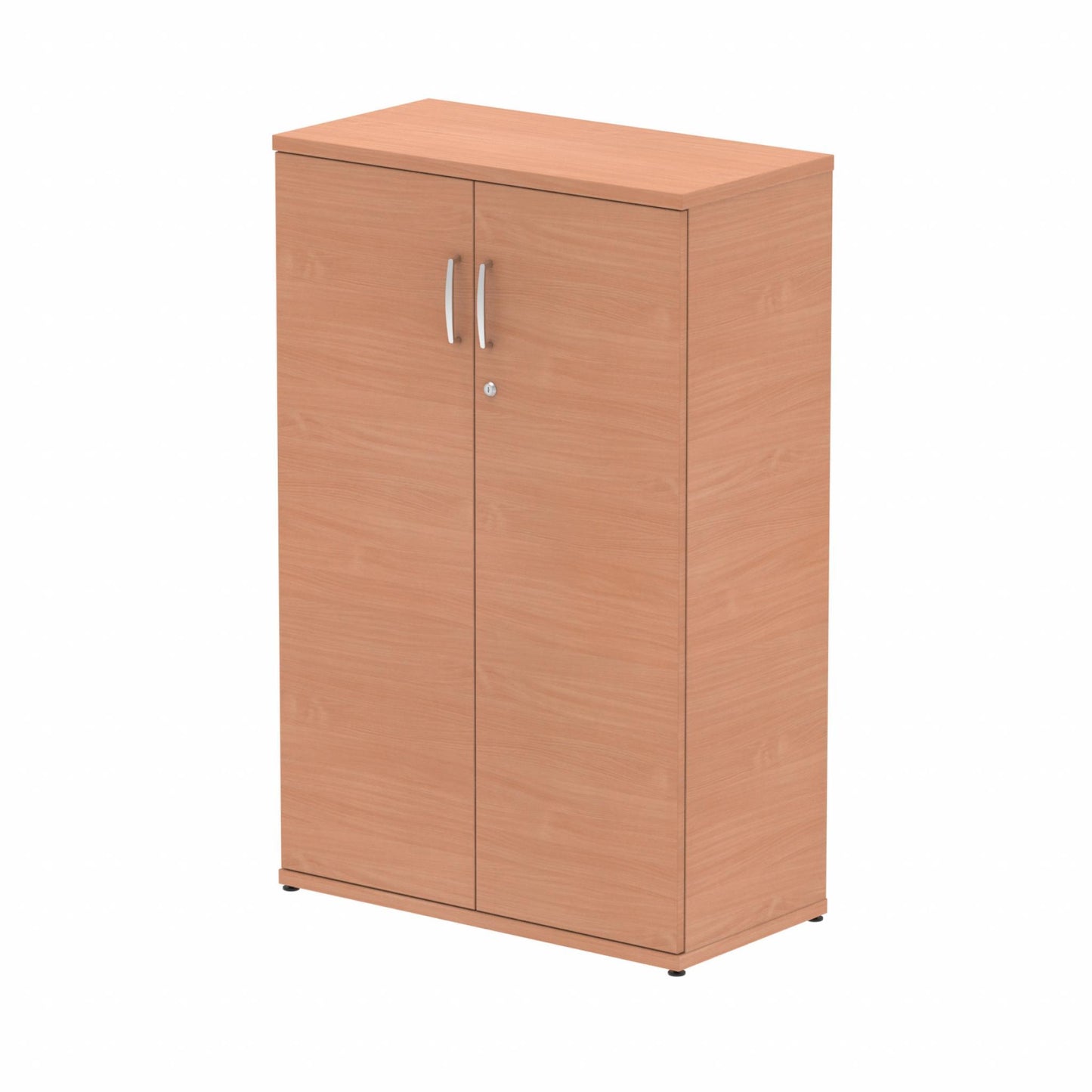 Impulse 1200mm High Cupboard with 2 Adjustable Shelves Beech