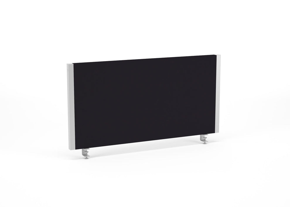 Impulse 800x400mm Desktop Screen Black with Silver Frame