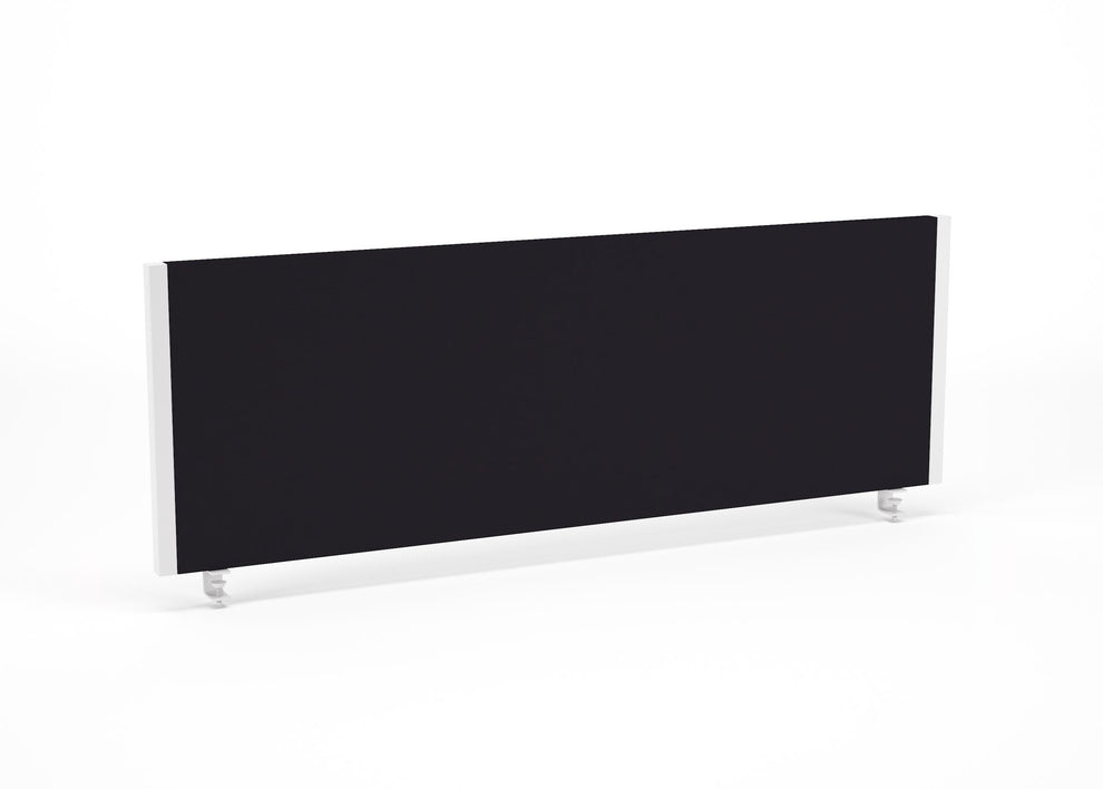 Impulse 1200x400mm Desktop Screen Black with White Frame