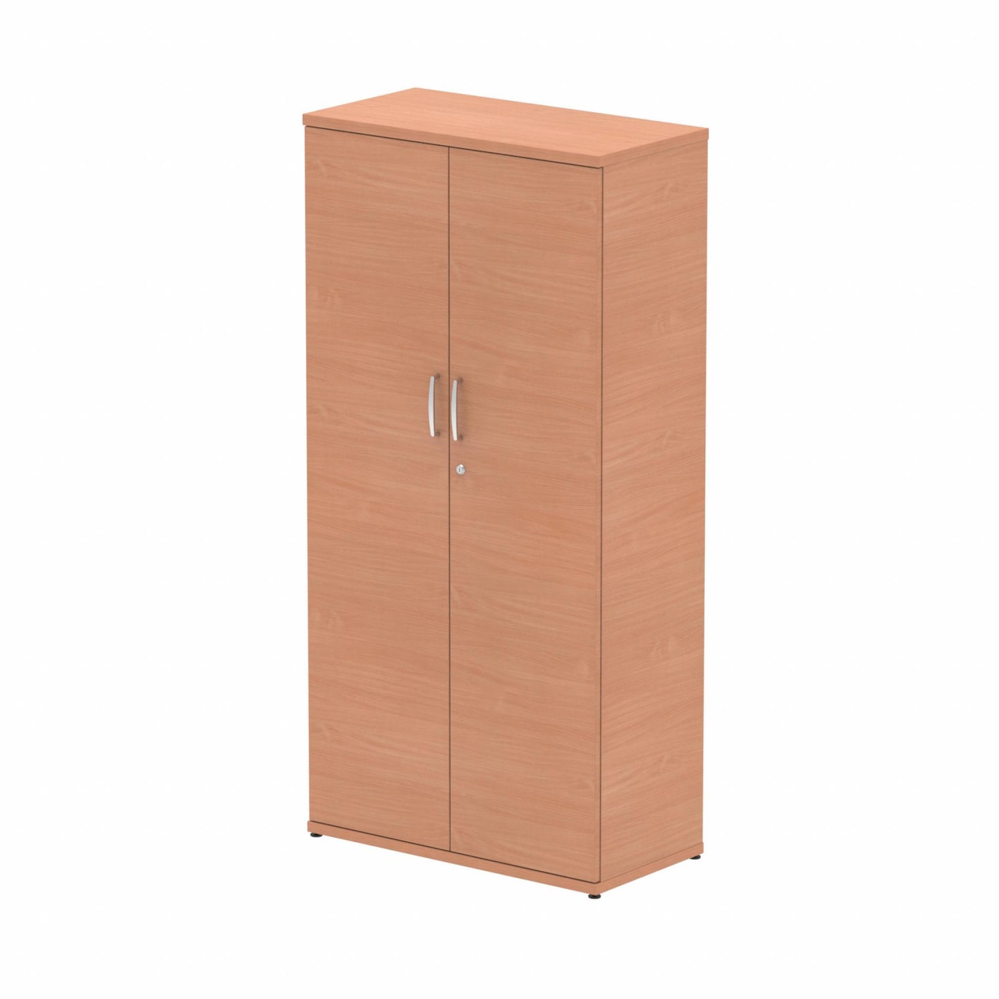 Impulse 1600mm High Cupboard with 3 Adjustable Shelves Beech