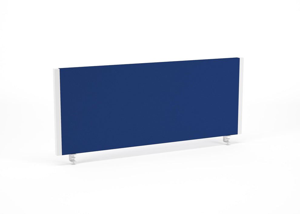 Impulse 1000x400mm Desktop Screen Blue with White Frame