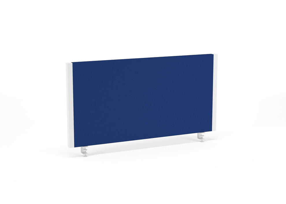 Impulse 800x400mm Desktop Screen Blue with White Frame
