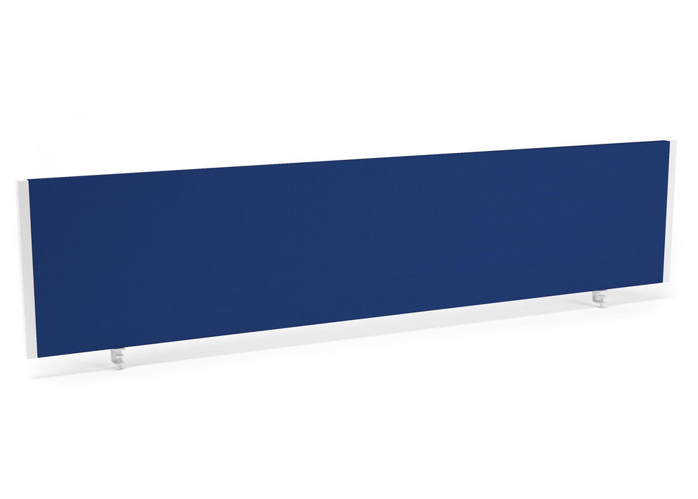 Impulse 1800x400mm Desktop Screen Blue with White Frame