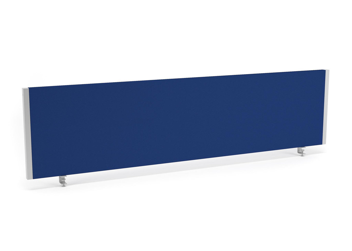 Impulse 1600x400mm Desktop Screen Blue with Silver Frame