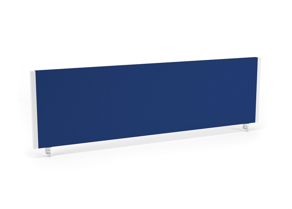 Impulse 1400x400mm Desktop Screen Blue with White Frame