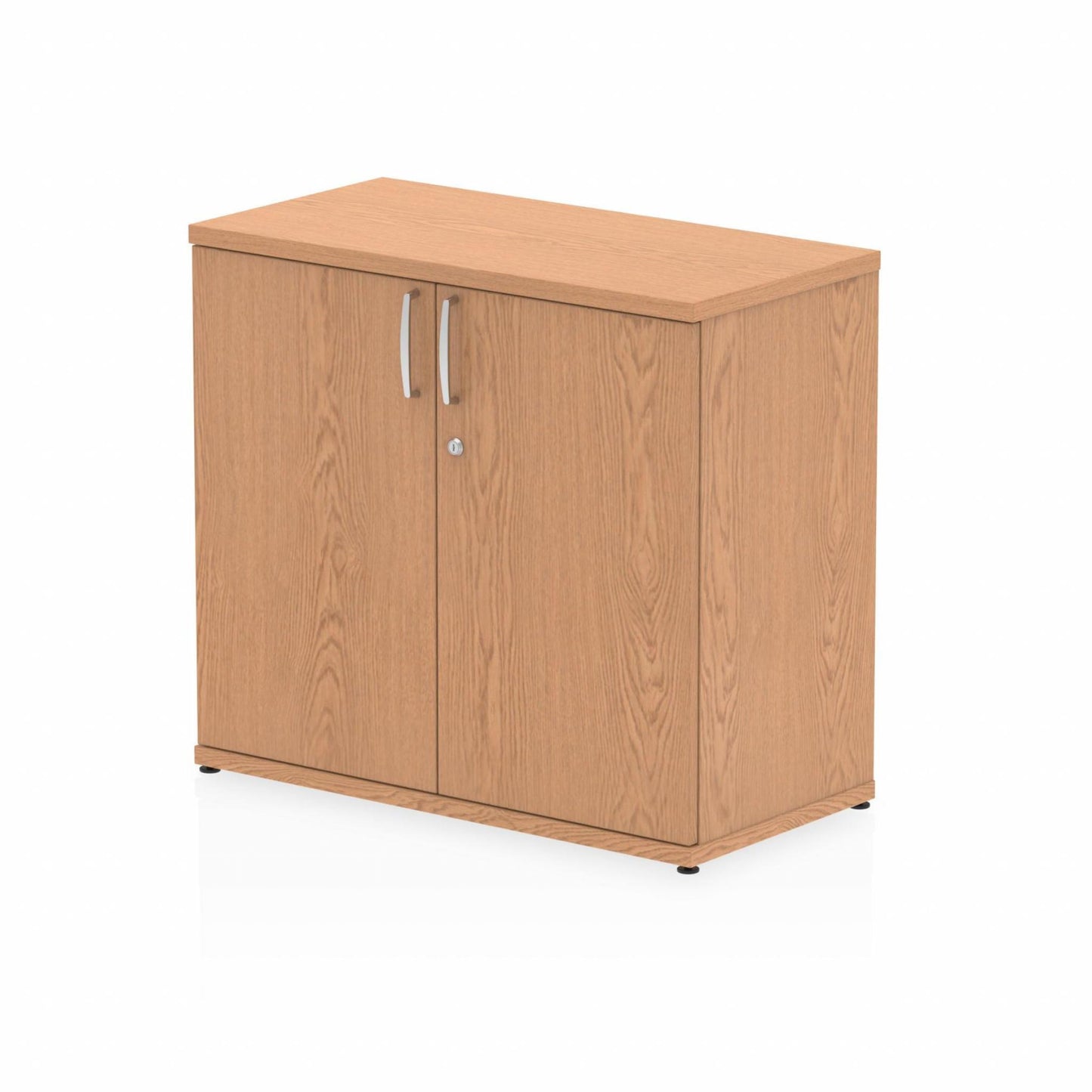 Impulse Desk High Cupboard with 1 Adjustable Shelf Oak