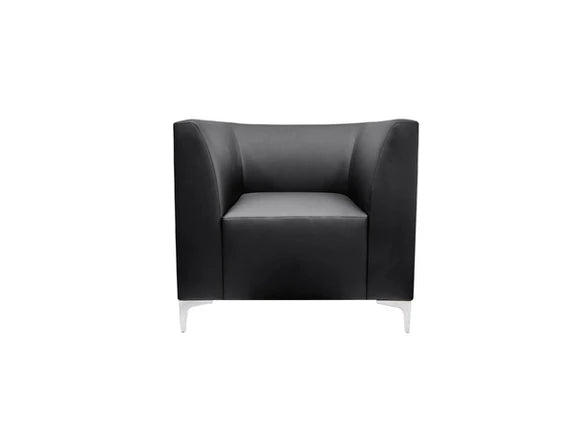 Value Stand Alone Armchair Faux Leather Black