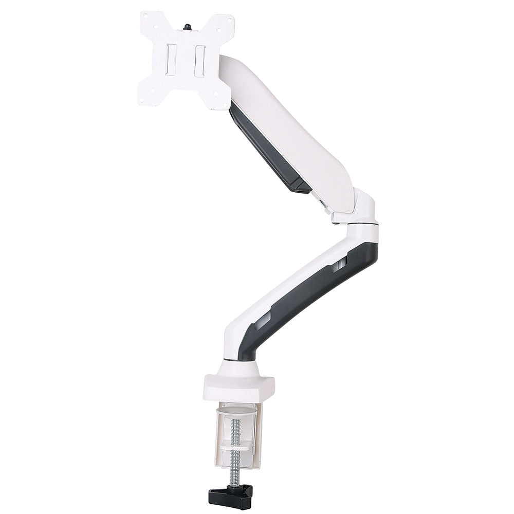 Luxora Gas Spring Single Monitor Arm (Black or White Available)