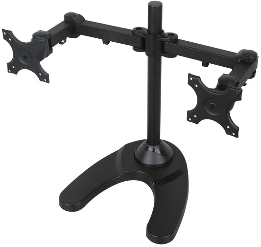 Strata Stand Double Monitor Stand Black