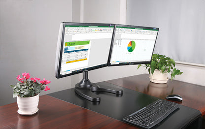 Strata Stand Double Monitor Stand Black