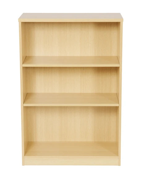 Value 1200mm High Bookcase with 2 Shelves Light Oak