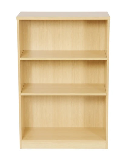 Value 1200mm High Bookcase with 2 Shelves Light Oak