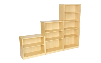 Value 1200mm High Bookcase with 2 Shelves Light Oak