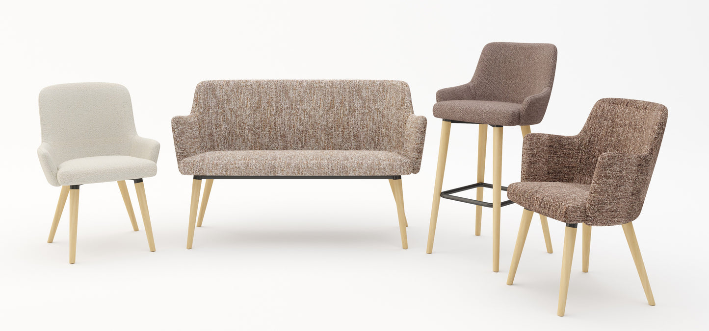 Camden Single Seater Armchair (Many Fabric Colours Available)