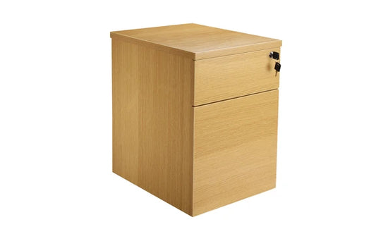 Endurance Contract 2 Drawer Mobile Pedestal Light Oak