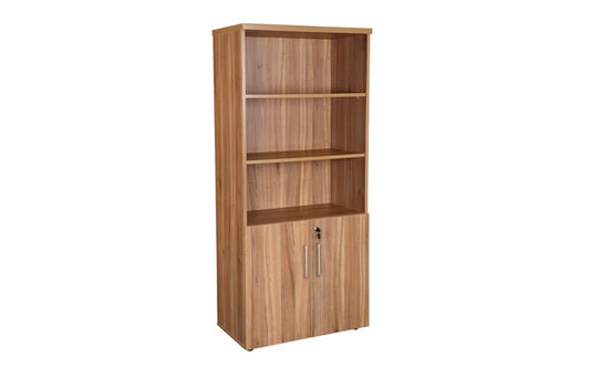 Alto 1800mm High Combination Cupboard with 3 Shelves American Black Walnut