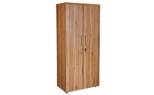 Alto 1800mm High Double Door Cupboard with 4 Shelves American Black Walnut