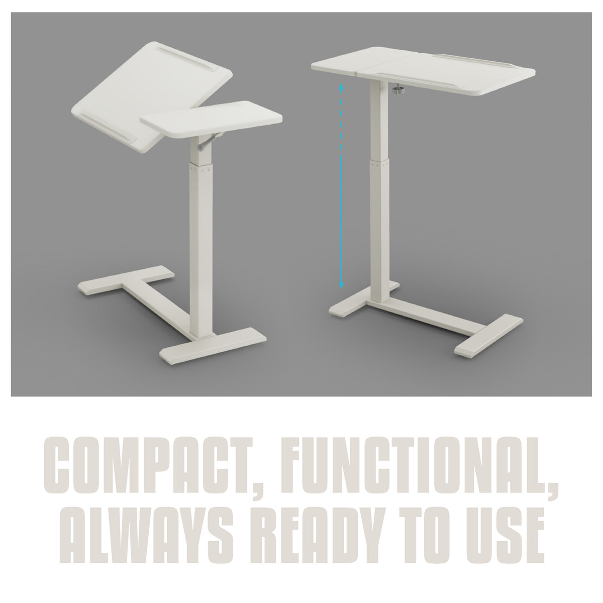 Flexi-Desk Mobile Sit Stand Height Adjustable Desk