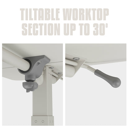 Flexi-Desk Mobile Sit Stand Height Adjustable Desk