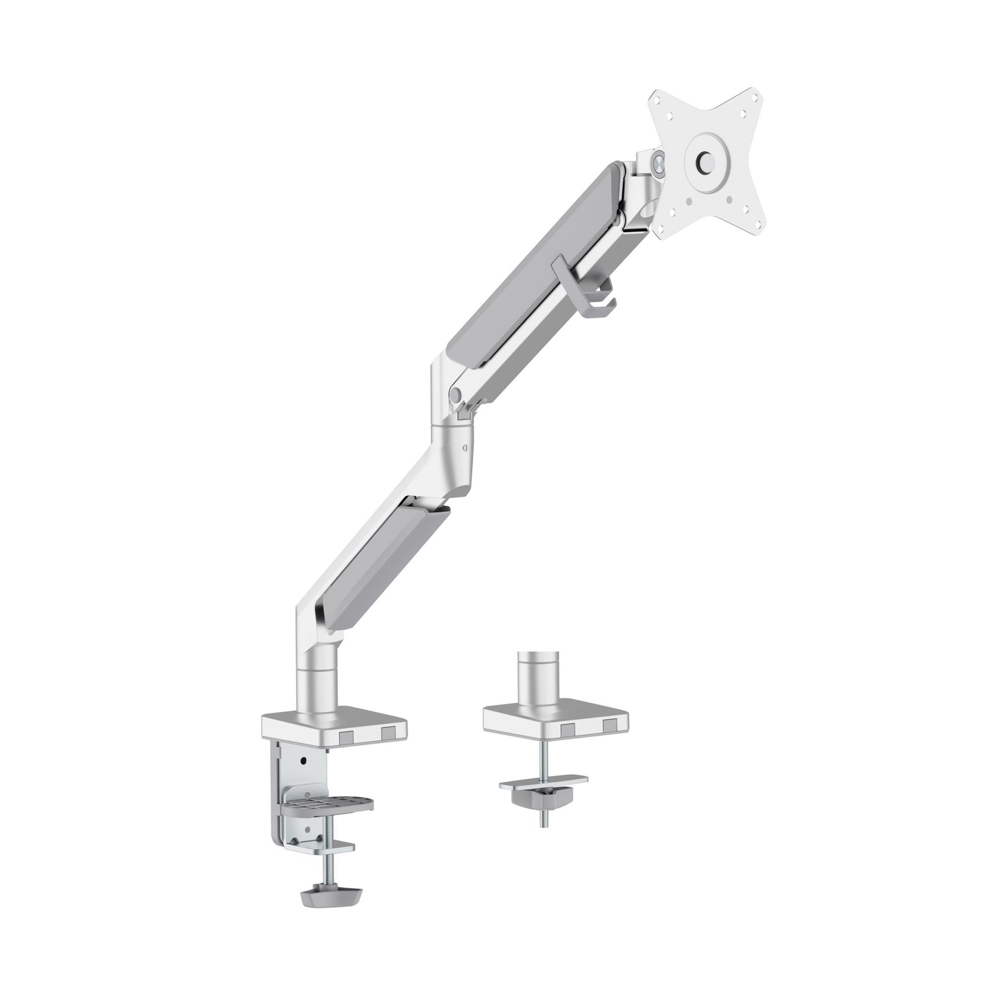Novara Gas Spring Single Monitor Arm Silver