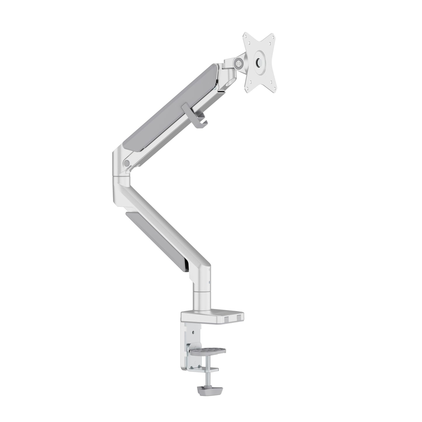 Novara Gas Spring Single Monitor Arm Silver