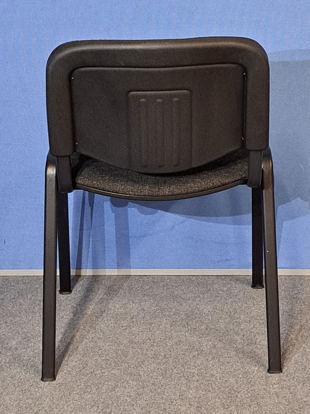 Visitor / Meeting Chair Dark Grey on a Black Frame (used)