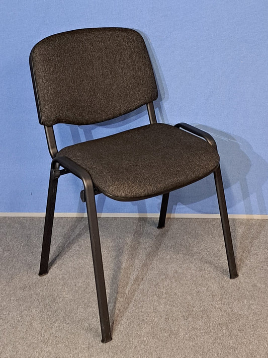 Visitor / Meeting Chair Dark Grey on a Black Frame (used)