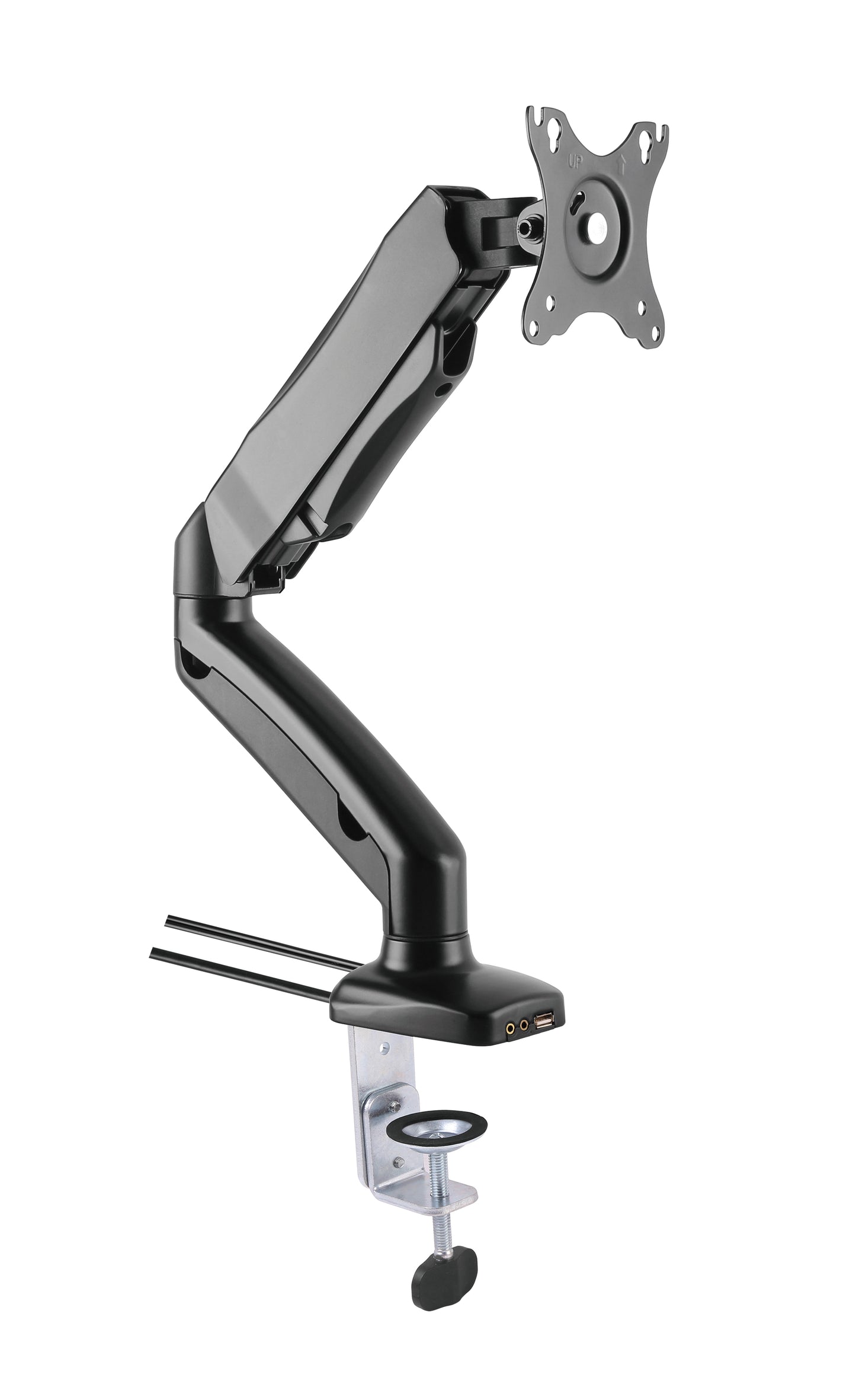 Vestra Economy Gas Spring Single Monitor Arms with USB/AV Ports