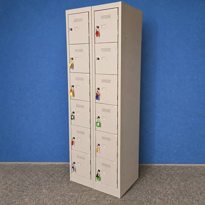 1800mm High 12 Door Locker Grey (Used)