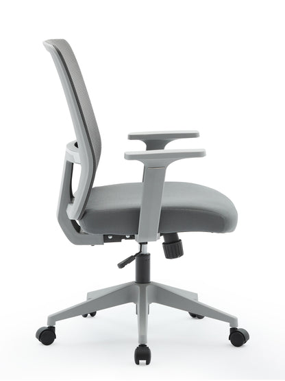 Griseo High Back Mesh Operator Armchair in Grey