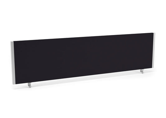 Impulse 1600x400mm Desktop Screen Black with Silver Frame