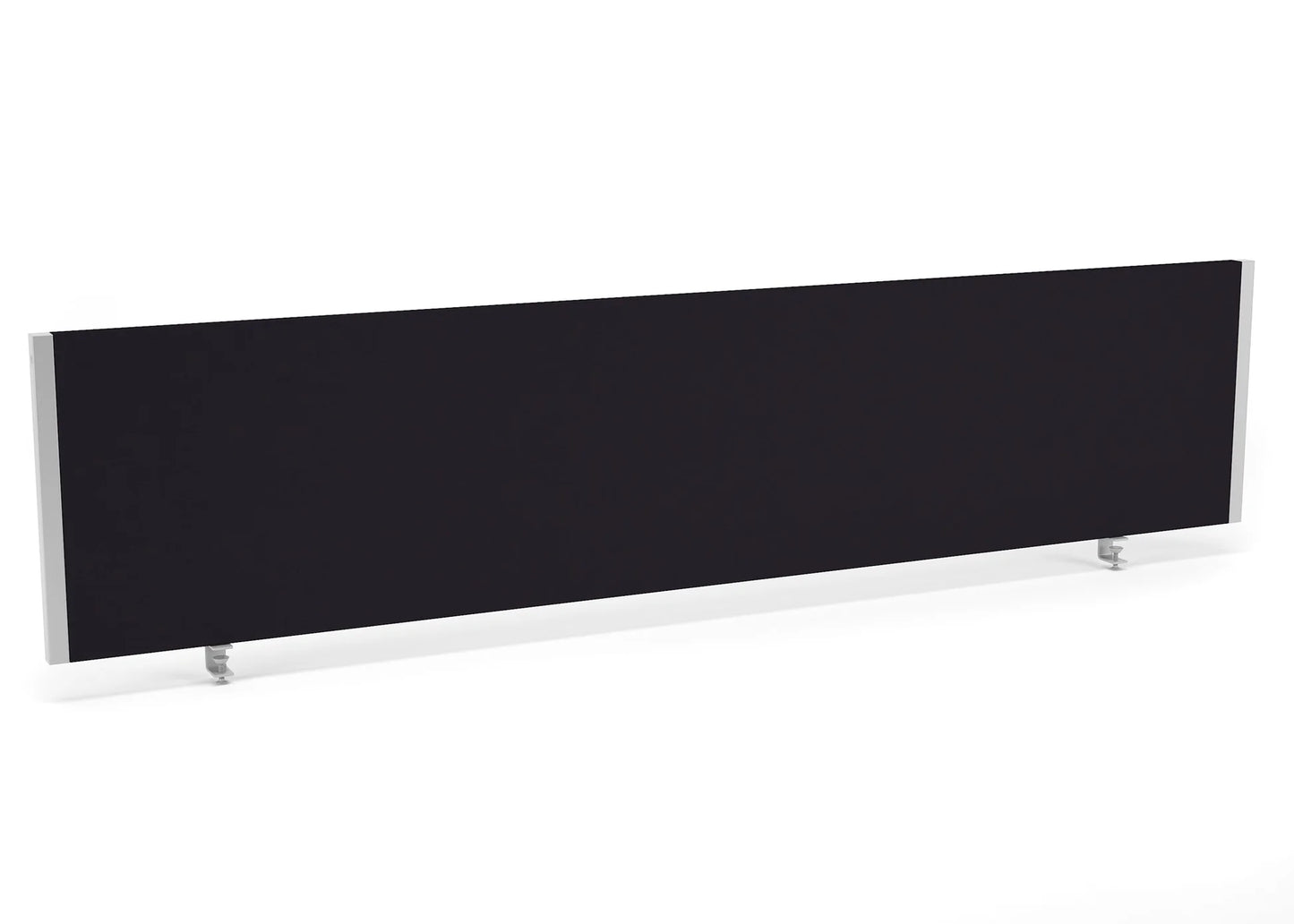 Impulse 1800x400mm Desktop Screen Black with Silver Frame