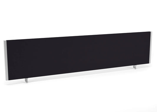 Impulse 1800x400mm Desktop Screen Black with Silver Frame
