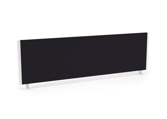 Impulse 1400x400mm Desktop Screen Black with White Frame