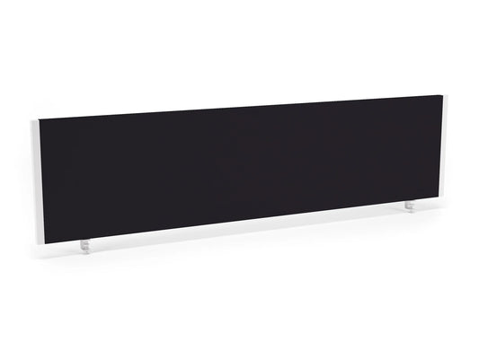 Impulse 1600x400mm Desktop Screen Black with White Frame