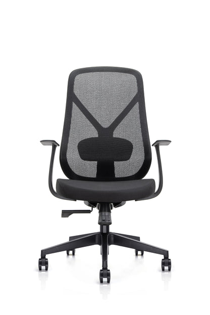 Kalos High Back Mesh Operator Armchair in Black