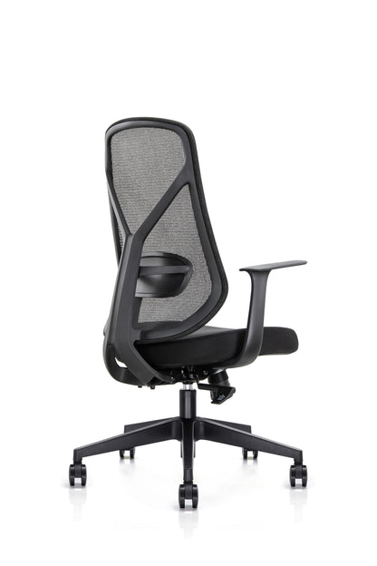 Kalos High Back Mesh Operator Armchair in Black