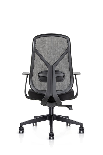 Kalos High Back Mesh Operator Armchair in Black