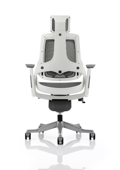 Zure High Back Executive Chair with Height Adjustable Arms & Headrest Charcoal