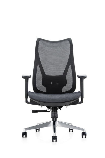 Ergonomic Mala High Back Mesh Task Armchair with Chrome Base in Black